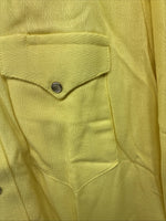 New Women’s Rockmount Yellow Long Sleeve Pearl Snap Size 35 LL-100