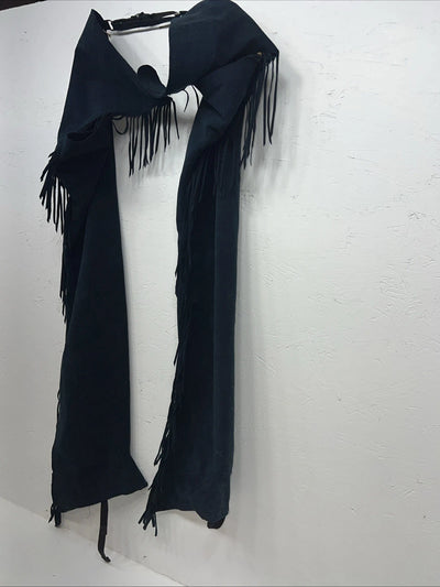 NOS Navy Show Chaps With Fringe Adjustable Waist 31” L-25