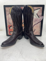 New Women’s Cherry Black Texas Brand Cowboy Boots. 4003 7 M. 18-107