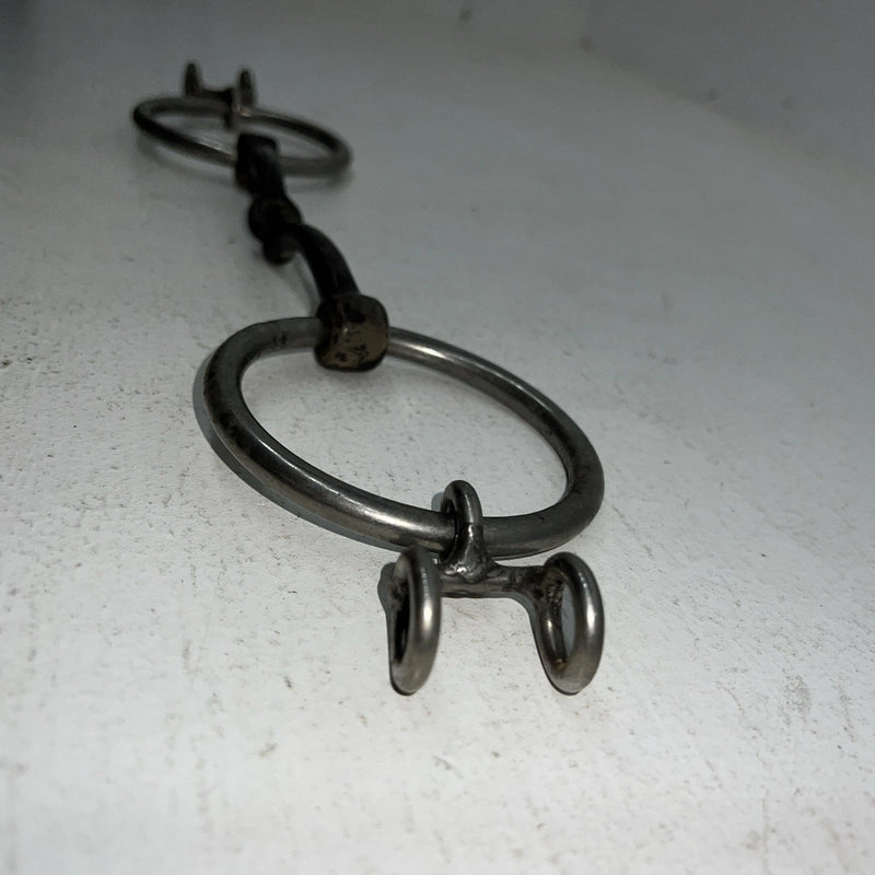 New O Ring Snaffle With Draw Rein Hooks LLL-13