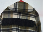 New Women’s Green Tregos Westwear Fringe Plaid Jacket 12 RR-28