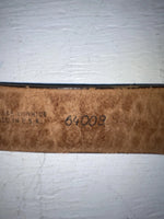 New Brown Genuine Leather Nocona Tooled 24” Belt #6400B NN-37