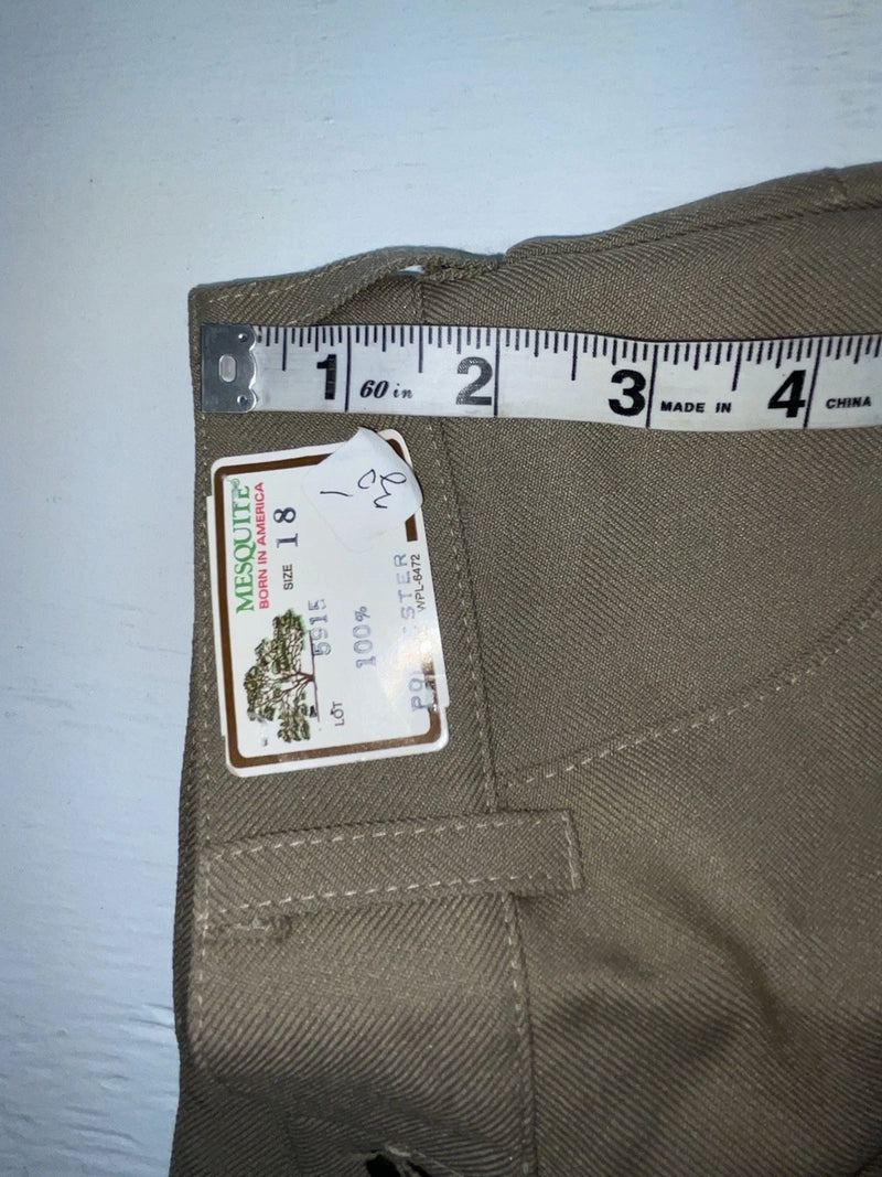 New Vintage Beige Mesquite Polyester Pants #5915 3A-3