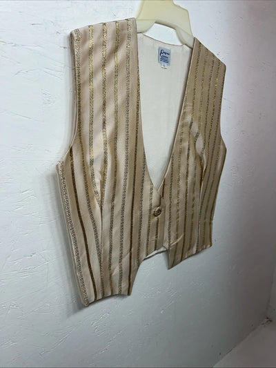 New Women’s Congress Classics Gold Western Show Vest Large E-602