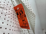 New Women’s Dickson Jenkins White Dottted Long Sleeve Pearl Snap Size 30 LL-92