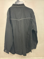 New Woman Western Express Black Deigned Long Sleeve Pearl Snap 2XL GG-50