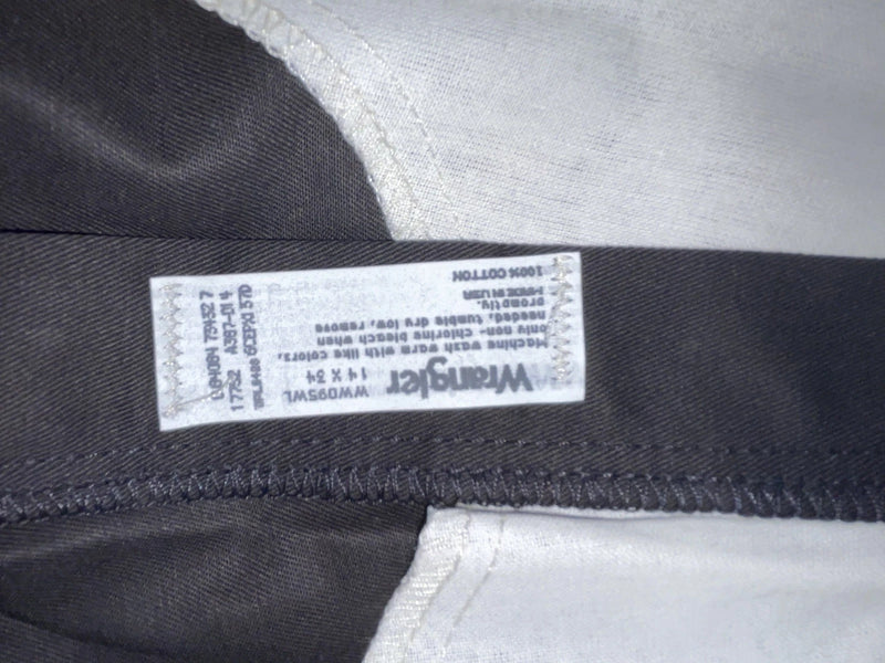 New Vintage Black Wrangler Polyester Black Pants #WW095WL ZZ-45
