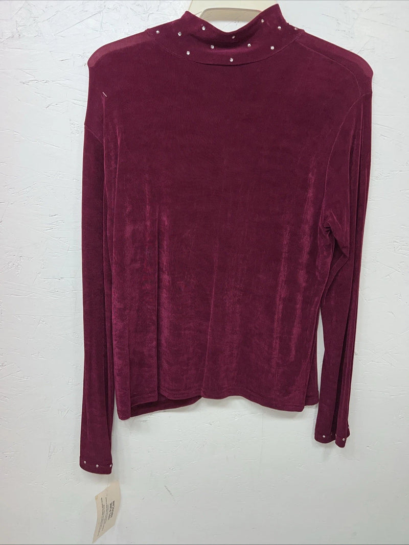 New Women’s Purple 1849 Authentic Range XL Long Sleeve Shirt #3458 UU-29