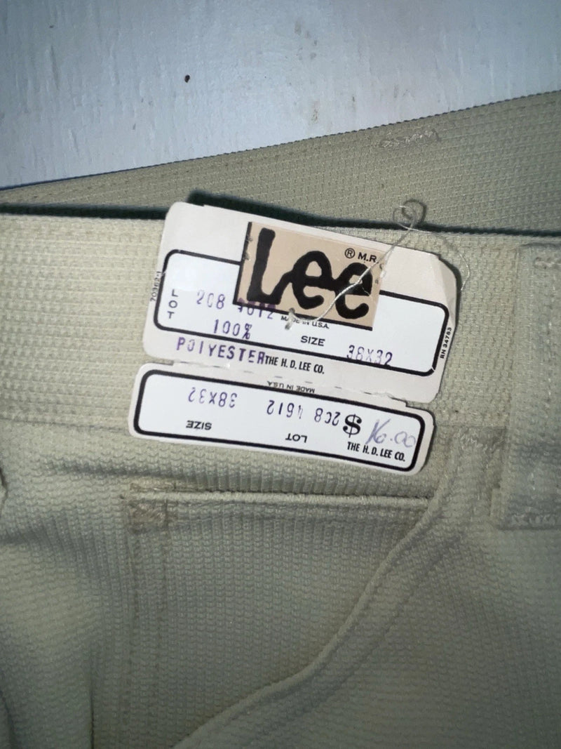 New Vintage Cream Lee Polyester Pants #2084612 ZZ-18