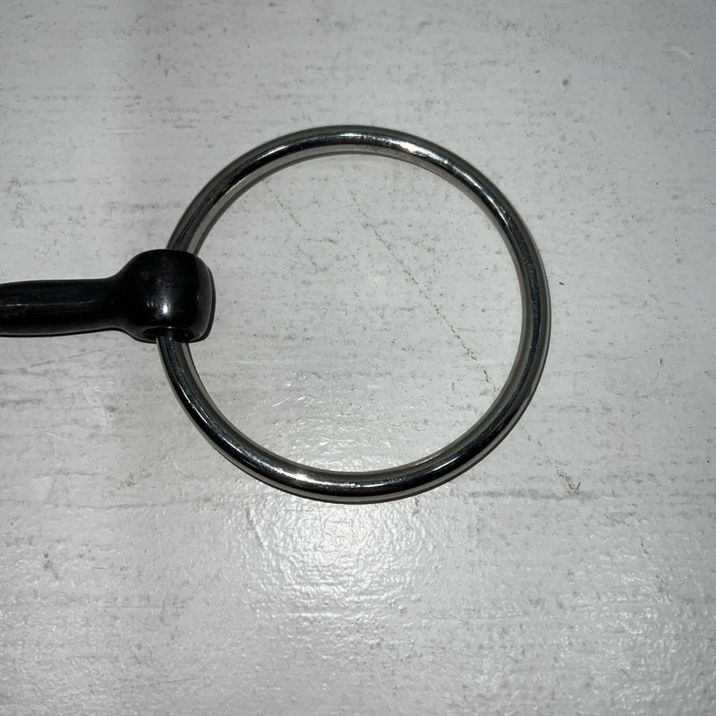 New Congress Leather O Ring Smooth Mouth Snaffle 5” Bit. #47784 U-9