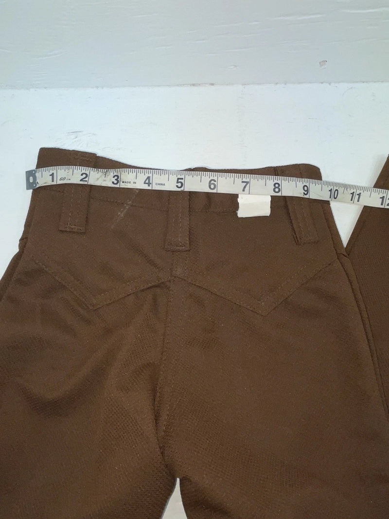 New Vintage Brown Polyester Pants #8450080 SS-102￼