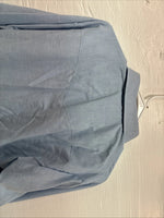 New Men’s Circle S Blue Long Sleeve Pearl Snap 16 X 36 Large X-62