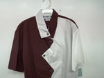 New Women’s Red White Cowboy Threads Short Sleeve Button Up Shirt M #550 3B-46