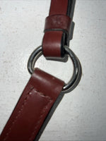 New Dark Oil Brown Genuine Leather Breatcollar With Metal Chest Piece Y-27