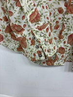 New Women’s Champion Western Floral Long Sleeve Pearl Snap Size 12 MM-46