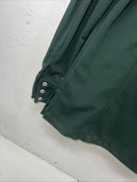 New Women’s Green Lee Long Sleeve Button Up Shirt ML #13935 UU-46