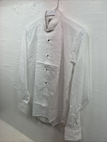 New Classix White Long Sleeve Button Up English Short Large Kids DD-8