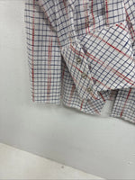 New Women’s Dan River Red Plaid Long Sleeve Pearl Snap Size 10 KK-45