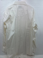 New Men’s Mesquite Off White Stripe Long Sleeve Pearl Snap 2XL H-44