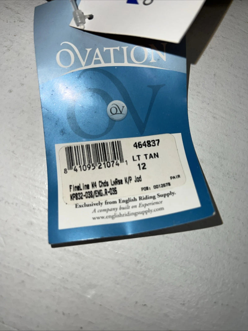 New Children’s Tan Ovation Fineline Knee Patch English Pants. 12 464837 D-49