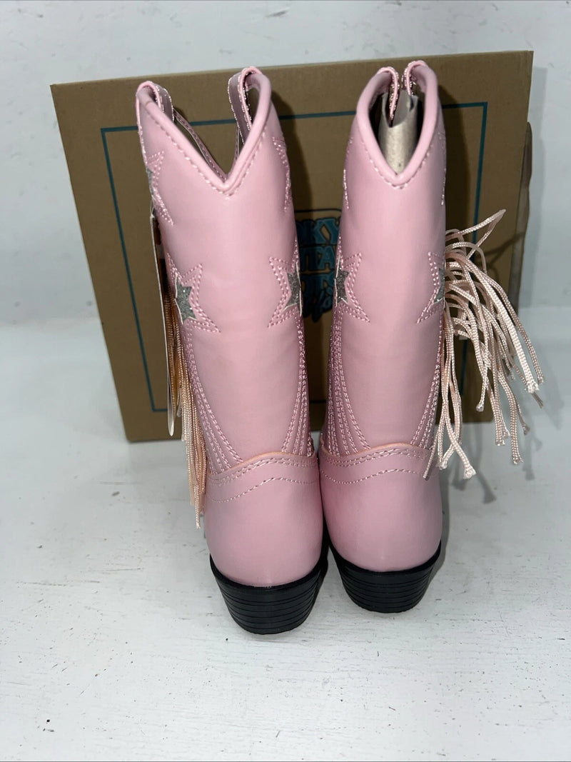 New Children’s Pink Smokey Mountain Cowboy Boots. 1058jc. 9.5 9 1/2 24-19