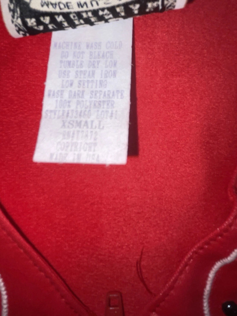 New Women’s Red 1849 Authentic Ranchwear Cut Off Zip Up Vest XS #77872 3B-69