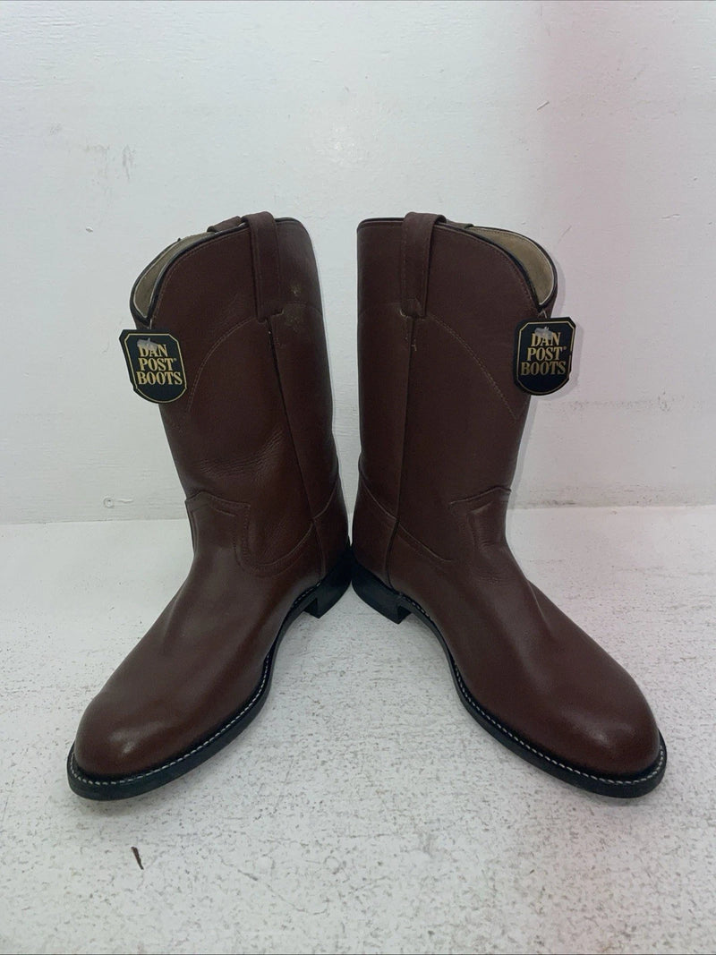 New Men’s Brown Dan Post Cowboy Boots. 26589 8 E W. 1-122