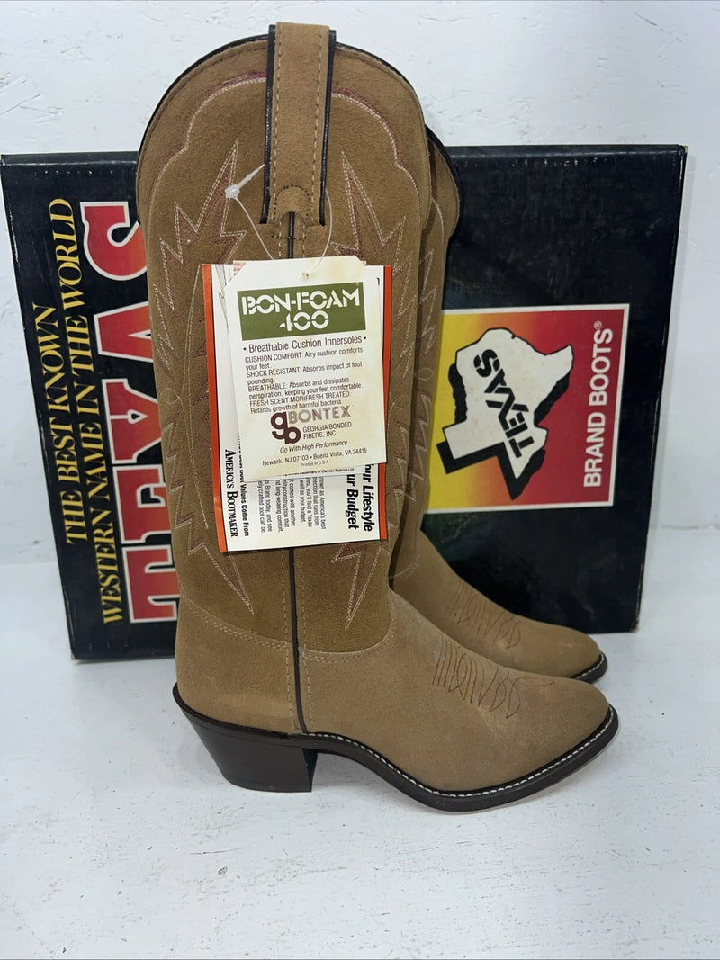 New Women’s Brown Texas Brand Cowboy Boots. 4906 6.5 6 1/2 M. 19-83