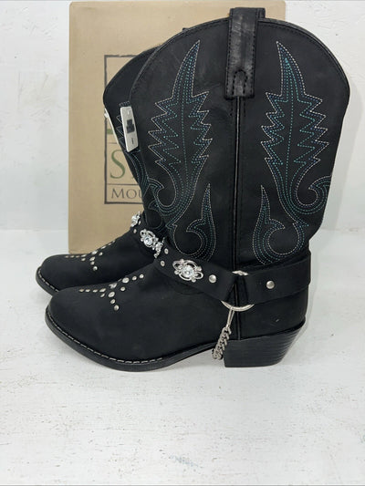 New Women’s Black Smoky Mountain Cowboy Boots. 3283 Y 6. 19-30