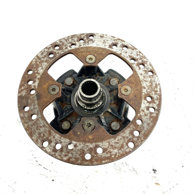 2003 Bombardier Traxter 500 4x4 OEM Front Wheel Hub And Rotor 705500634 AB15.1