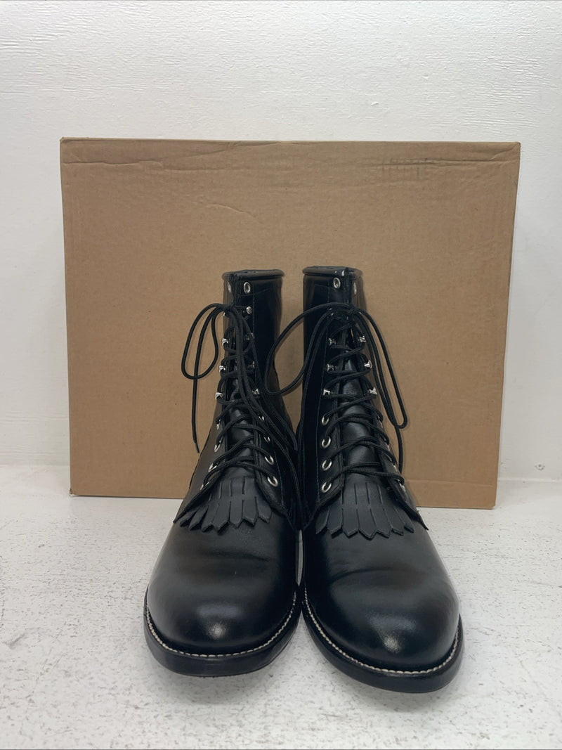 New Men’s Black J Chisholm Cowboy Boots. 2550 9.5 9 1/2 E E. 5-56