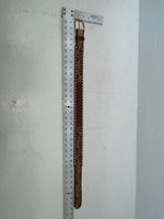 New Red Genuine Leather Longhorn Tooled 30” Belt #82828 JJ-140