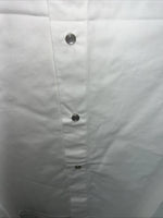 New Mens White Blue ELY Cattleman Long Sleeve Pearl Snap Shirt. XL S-30