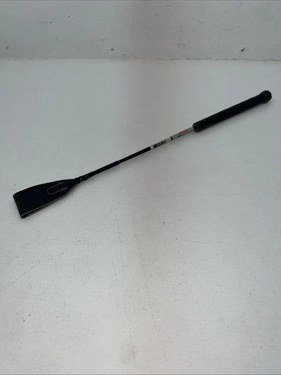 New Royal King Black 18” Smooth Hand Held Crop Whip #29-9606 3C-22