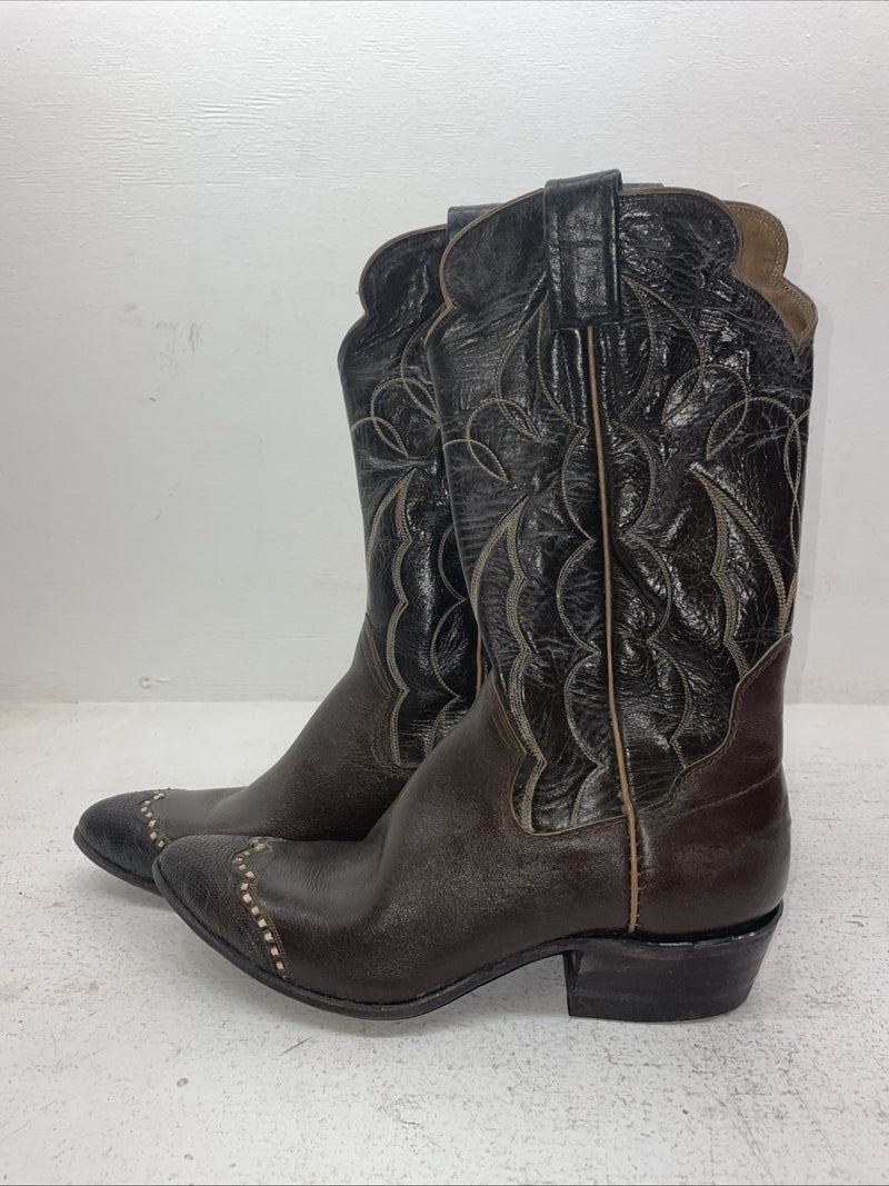 New Men’s Brown The Sanders Cowboy Boots. 7709 9 A. 4-102