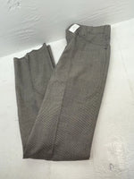 New Vintage Black Speckled Circle S Polyester Pants #CP6740 XX-113