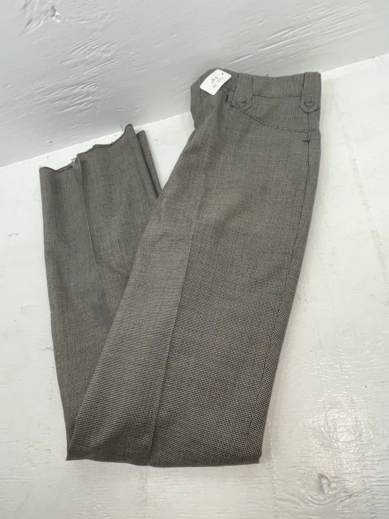 New Vintage Black Speckled Circle S Polyester Pants #CP6740 XX-113