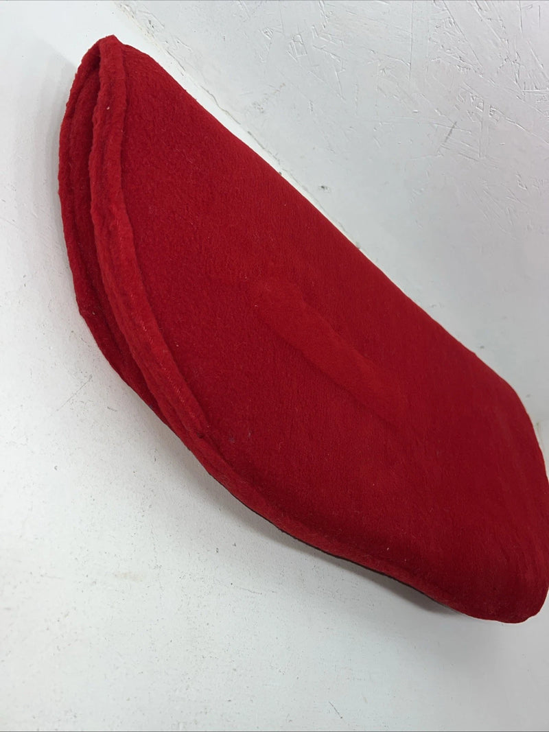 New ABetta Red Fleece Round Saddle Pad 29x27 Pad-25