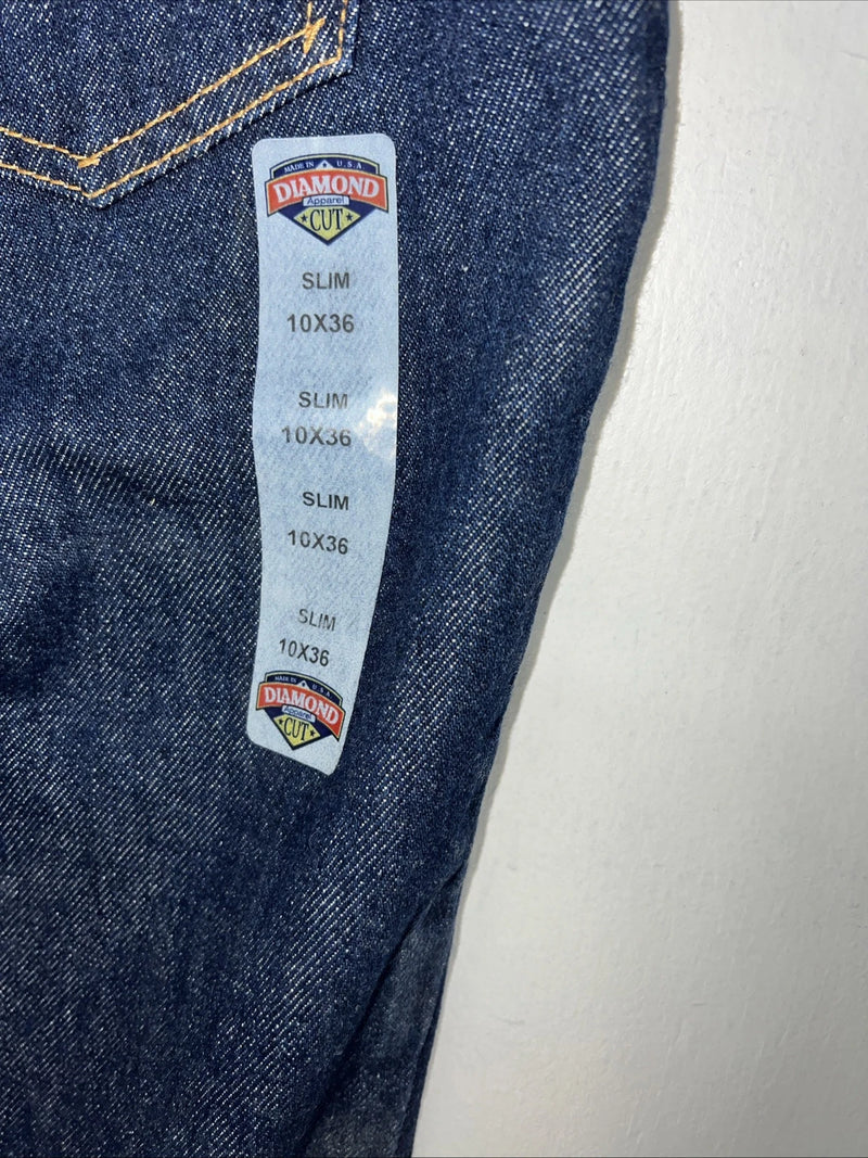New Women’s Diamond Cut Slim Fit Denim Jeans. 10x36 I-14