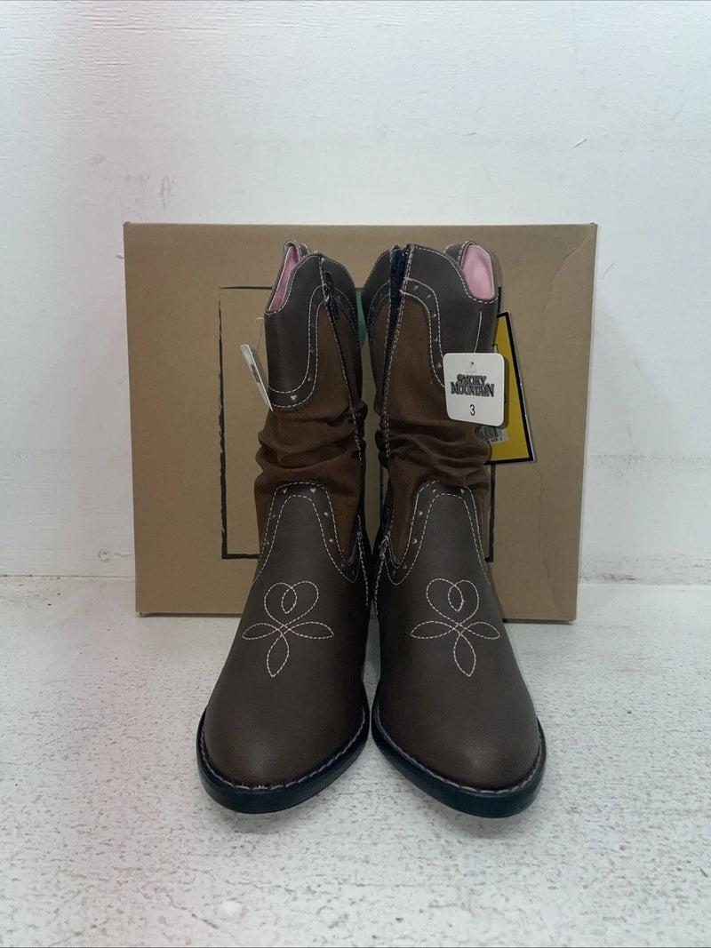 New Youth Brown Smoky Mountain Cowboy Boots. 1122 C 3. 22-104