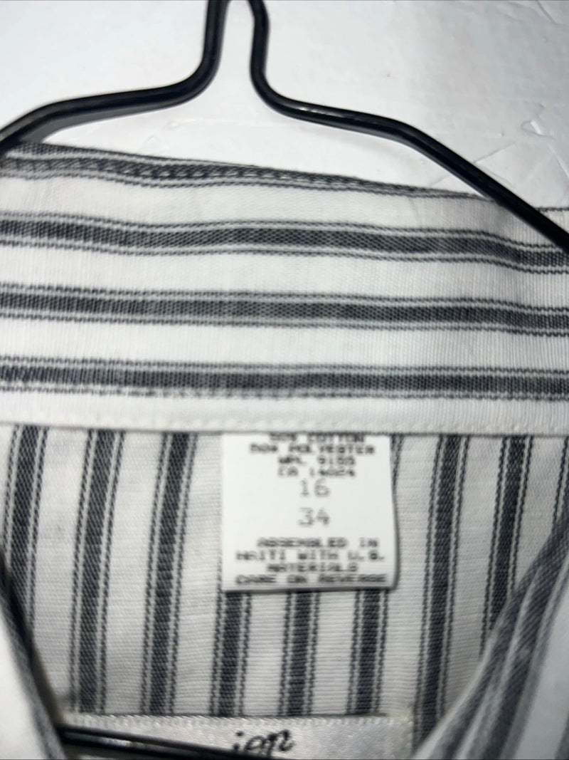 New Men’s Stripped Champion Westerns Pearl Snap Long Sleeve Shirt. 16x34 L P-26