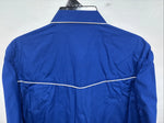 New Women’s Western Express Blue Design Long Sleeve Pearl Snap Medium LL-68