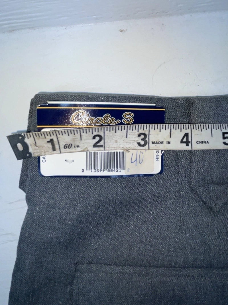 New Vintage Gray Circle S Polyester Pants #CP4768 NN-164