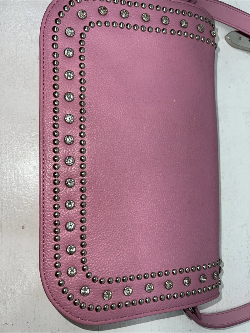 New Double S Pink Bling Beaded Purse #N7445030 EE-4