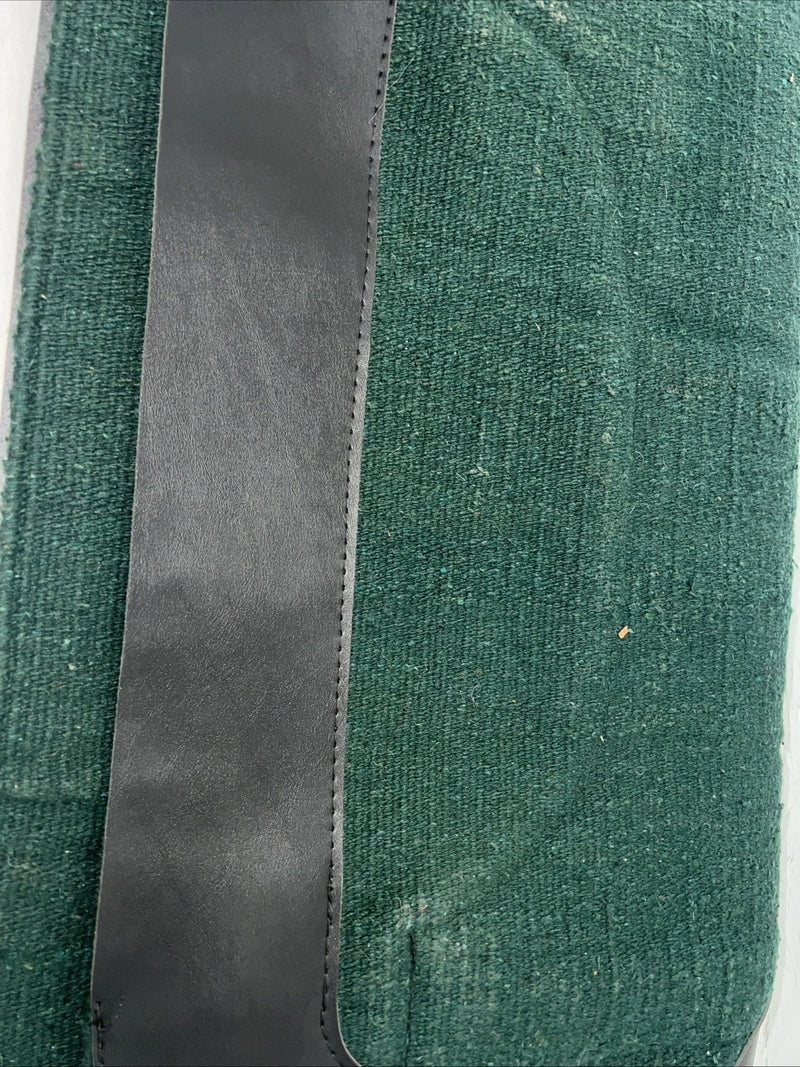 New Connie Combs Green Wool Saddle Pad 32x32 #123181 Pad-3