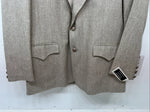 New Men’s Pioneer Wear Tan Suit Jacket 42 #12015 Y-600