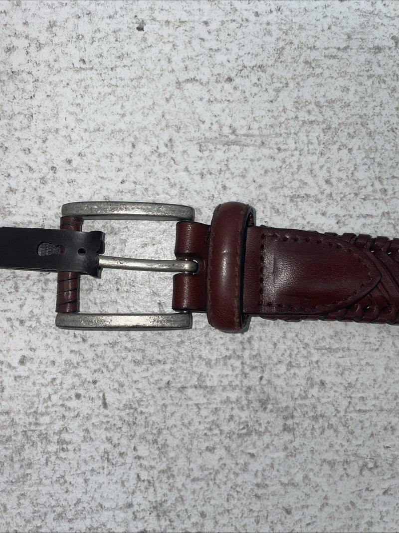 New Brown Genuine Leather Nocona Threaded 36” Belt #2410002 Z-19