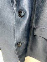 New Men’s Circle S Blue Suit Jacket 52L #24244 Y-610
