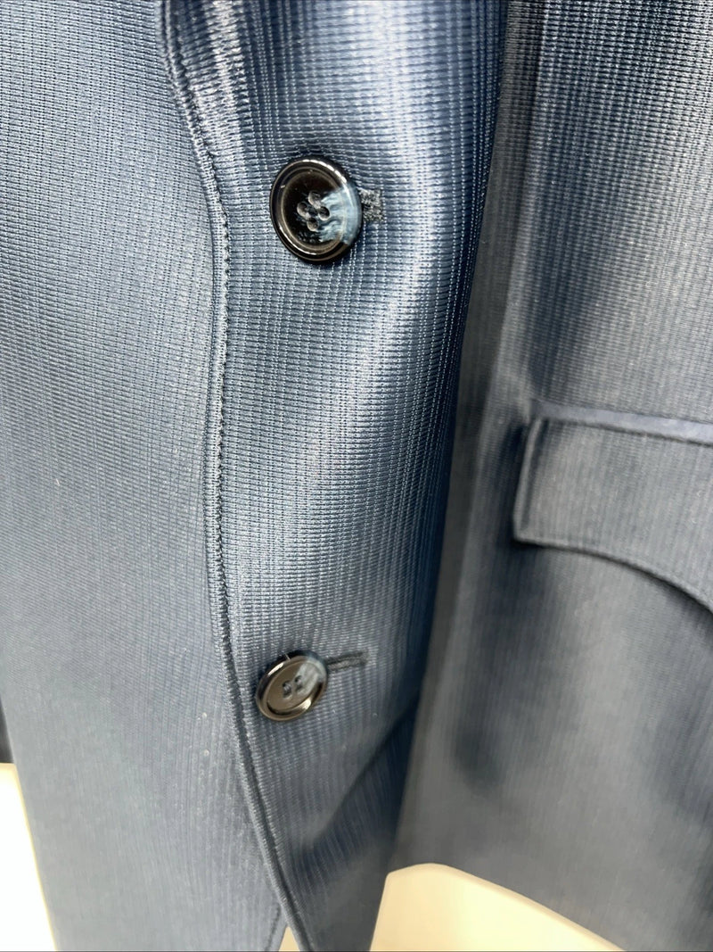 New Men’s Circle S Blue Suit Jacket 52L #24244 Y-610