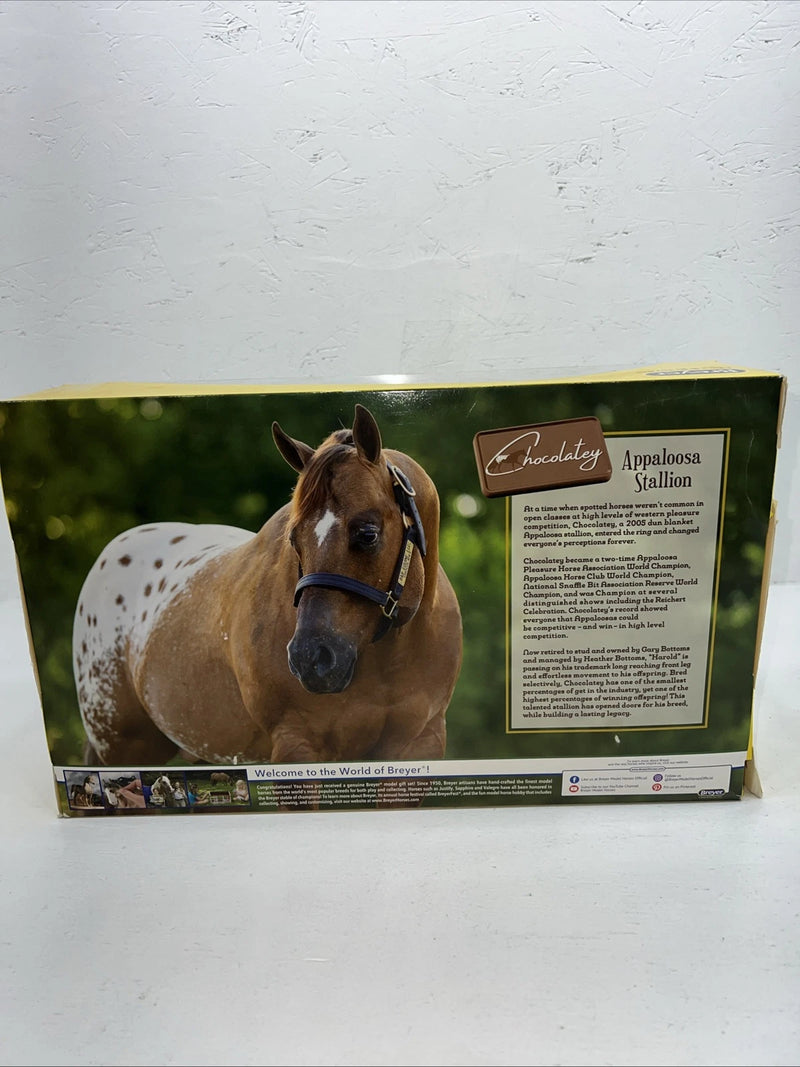 New In Box Breyer Chocolatey Appaloosa Stallion Horse. #1842 R-7
